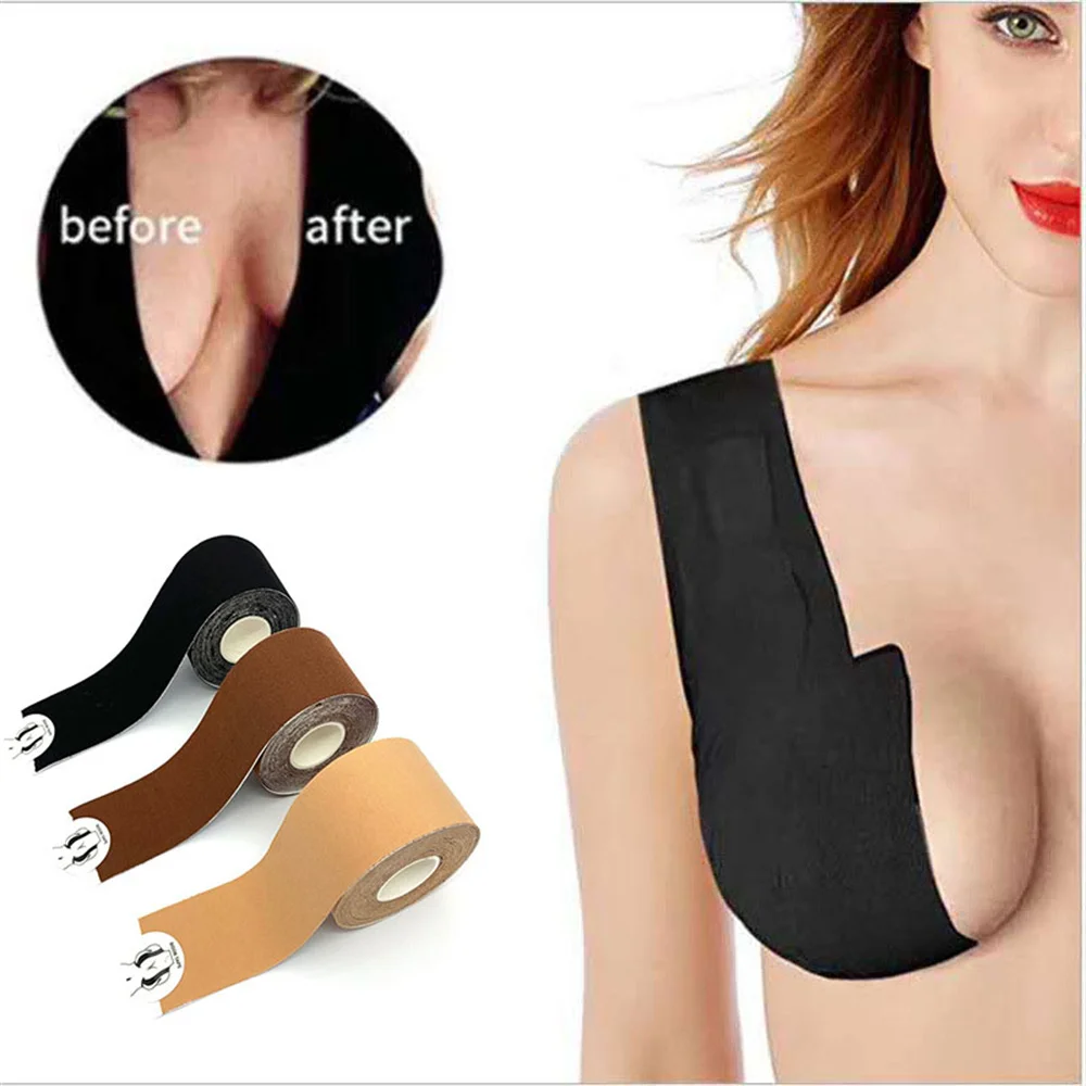 5m Bra Boob Tape Breast​ Lifting Tape Sticker For Nipples Body Booby Tape  Fashion Chest Breast Adhesive Push Up Sticky Bra Tools - Women's Intimates  Accessories - AliExpress