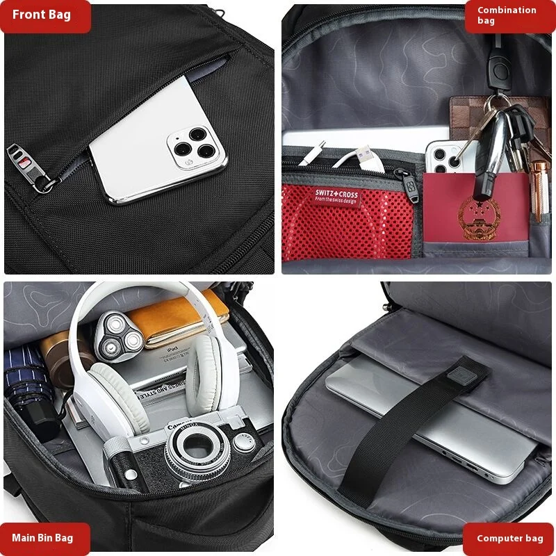 ravel 16 17.3 inch Laptop Backpack USB Charging Anti-Theft Business Luggage Daypack Men Women College School