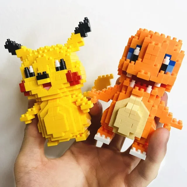 Baokemeng-Pikachu Figuras de Ação, Blocos de Construção, Tijolo