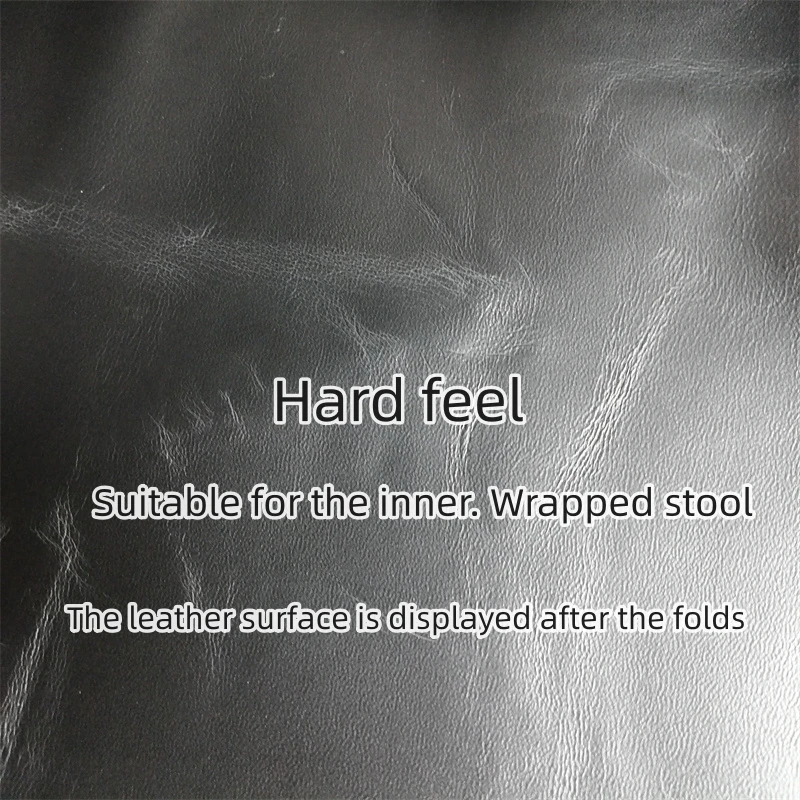 Luxurious 0.8mm Black Sheepskin Leather Fabric - Premium Handmade Material