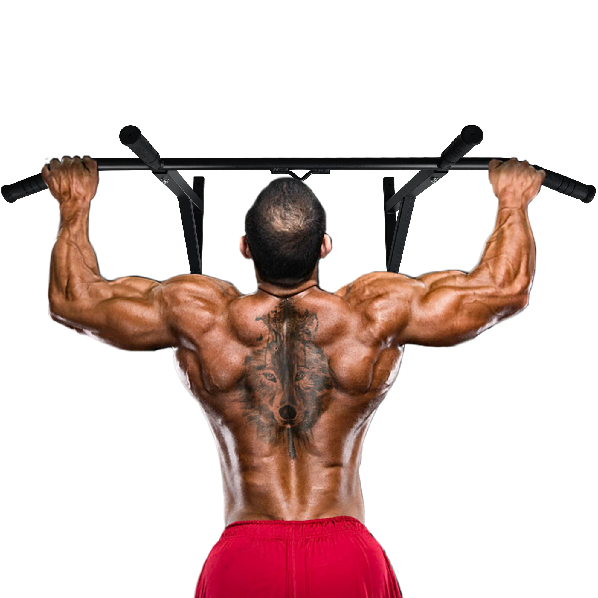 System Horizontal Bar Pull Up Bar Doorway Outdoor Home Gym Doorway Portable Gym Training Pull Up