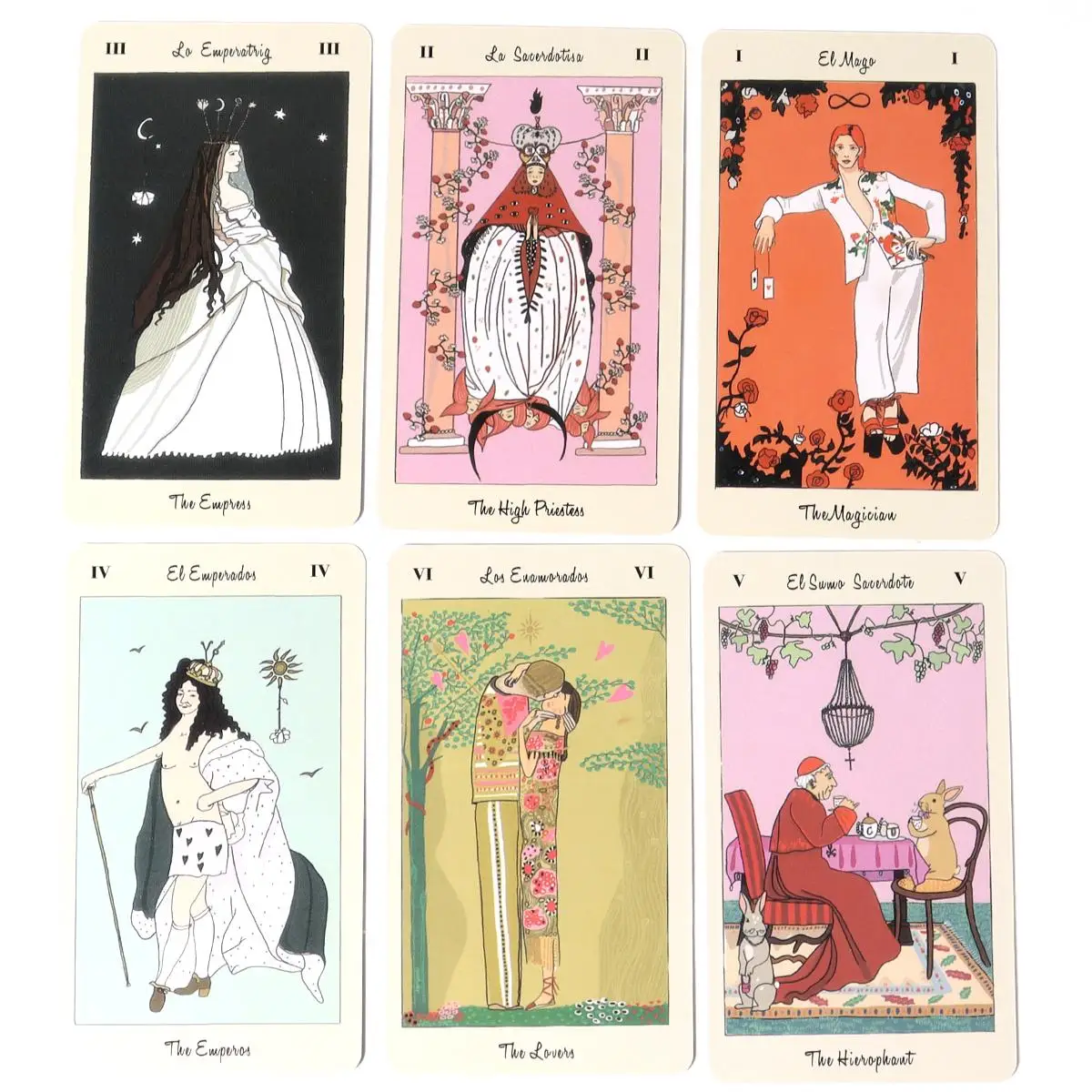 Tarot De Carlotydes Cards Poker Size Divination Fortune Telling Tarot Cards Deck Friend Party Entertainment Board Game 6