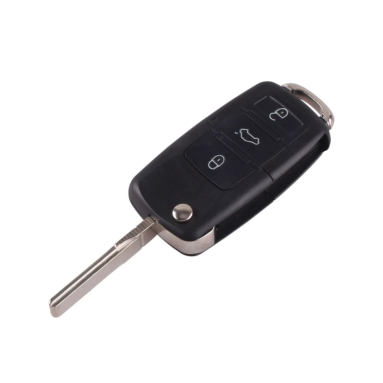3 Buttons Remote Flip Folding Car Key Shell Case Modified VW Golf 4 5 Passat B5 B6 Polo Touran Jetta Seat Skoda key shell