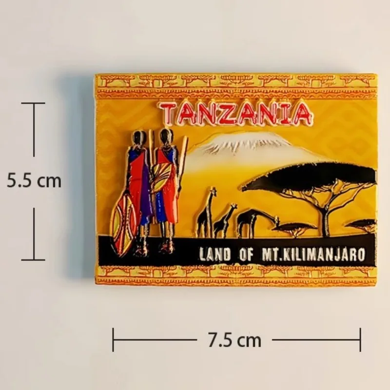 Aimant De Réfrigérateur 3D Lions Du Zimbabwe Afrique - Souvenir De