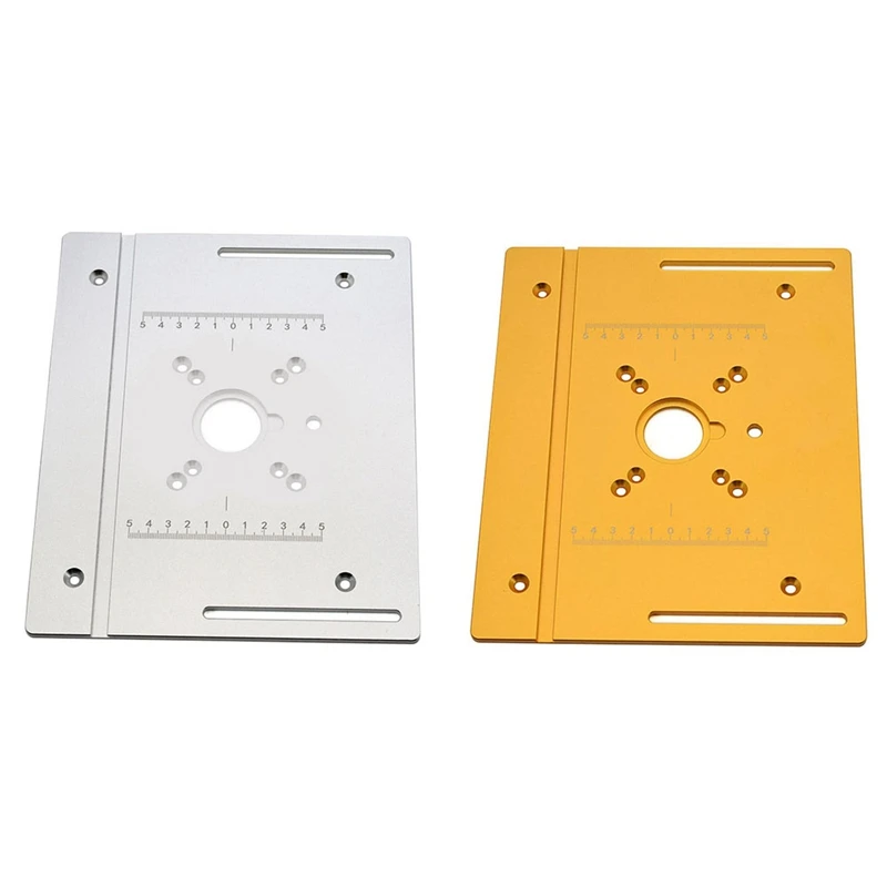 

Aluminium Router Table Insert Plate Router Trimmer Woodworking Electric Wood Milling Flip Board B