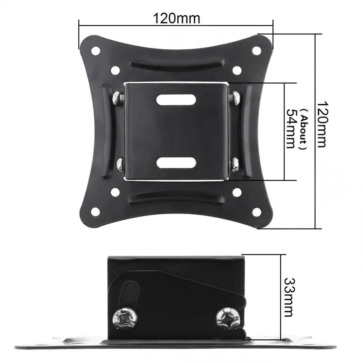 Universal TV Wall Mounted Bracket 75/100mm pitch Fixed Flat TV Frame Stand Holder Tilt Angle For 14-26inch LCD LED Vesa Monitor