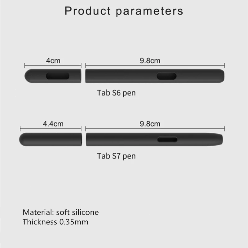 S Pen Cover Tablet Silicone Pencil Case For Sam-sung Galaxy- Tab S6 /S6 Lite /S7