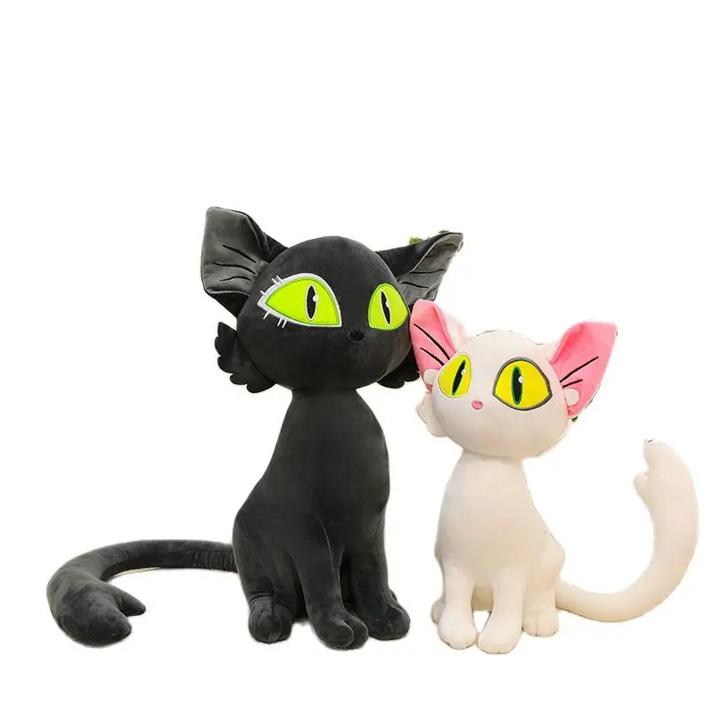

Новинка, Симпатичные креативные черно-белые куклы в виде кошек, Плюшевые аксессуары, удобный диван, украшение для дома, подарки на день рождения для девочек