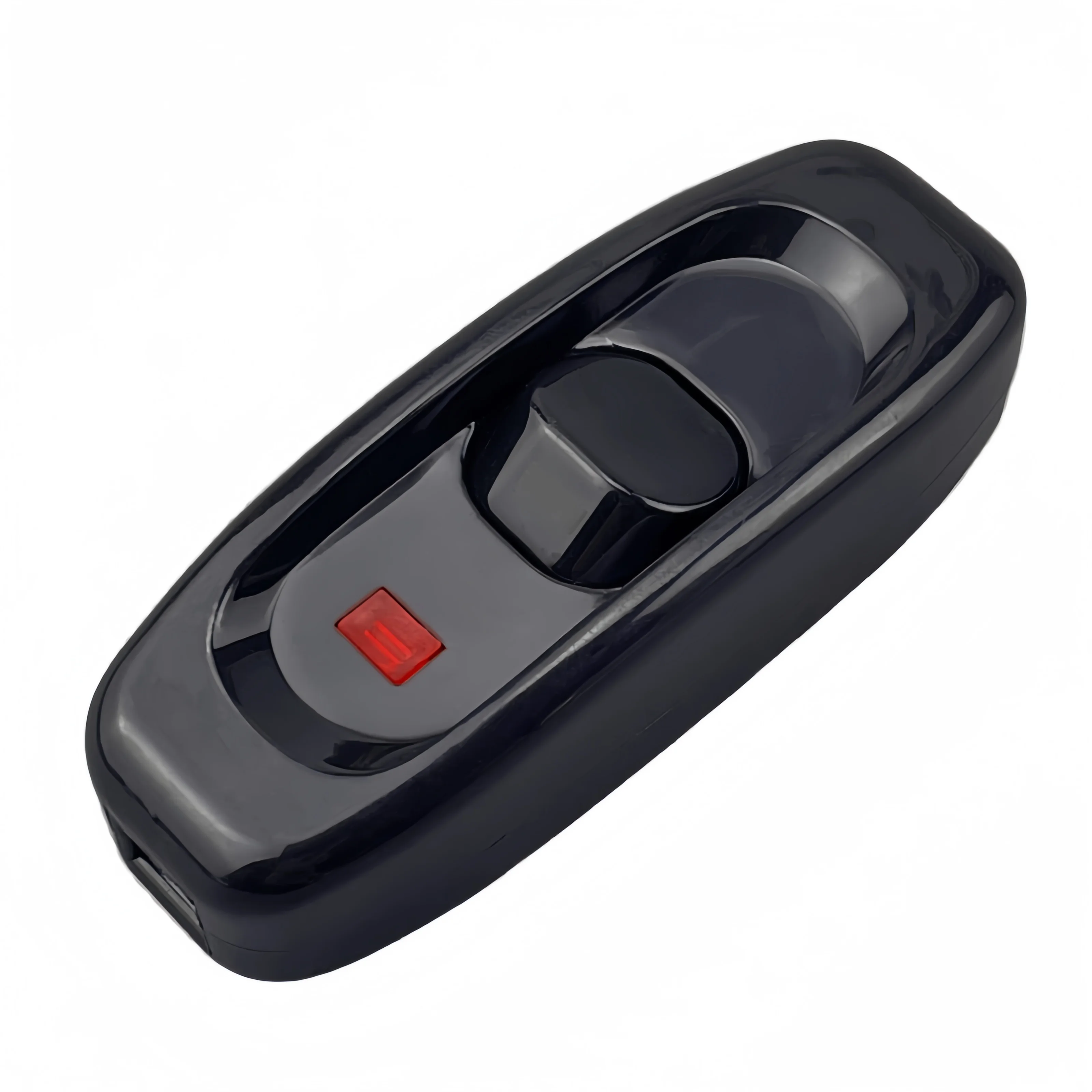 GW320 10A 250V In-Line On/Off Cord Switch rocker switch Indicator light Bedside Switch Light Middle black