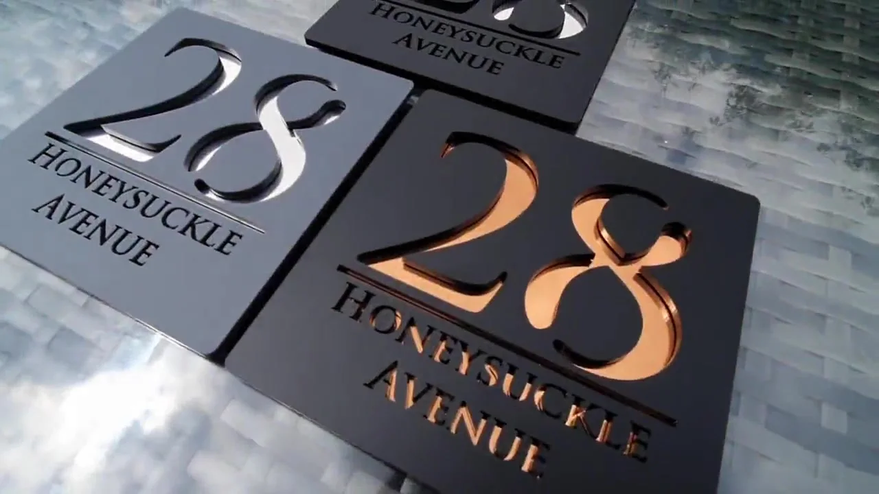 Targa Casa Contemporanea Insegna Targa Numero Porta 1 - Foto 4