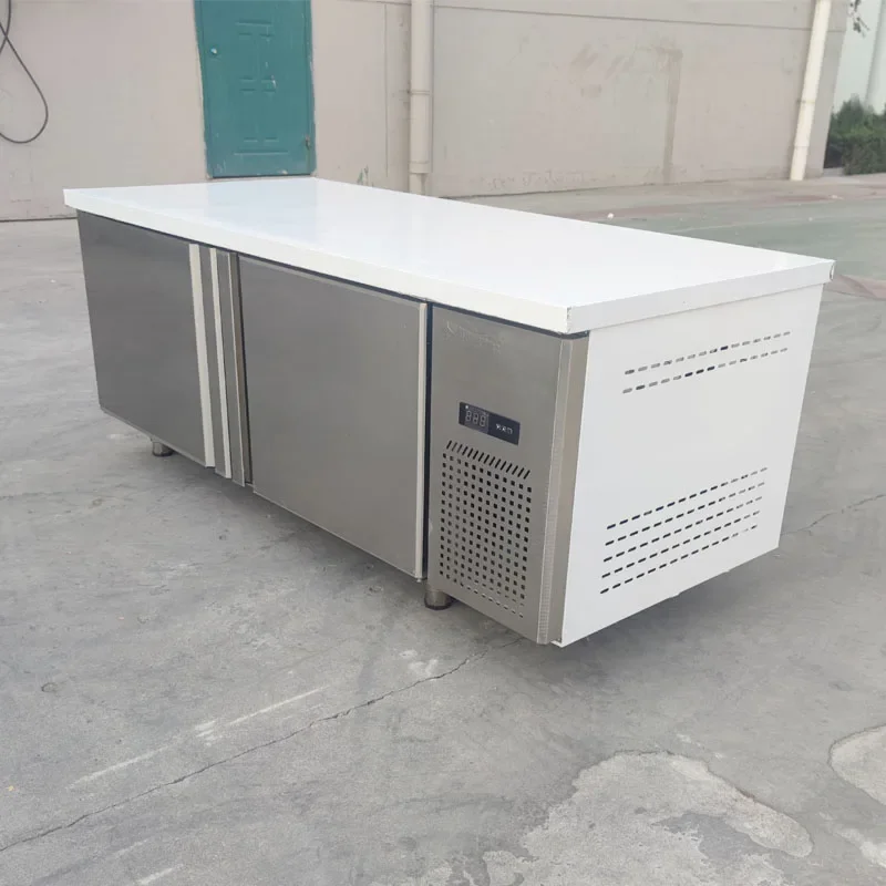 Commercial Stainless Steel Restaurant Kitchen Under Cooler Table Counter Fridge Freezer Workbench Refrigerator