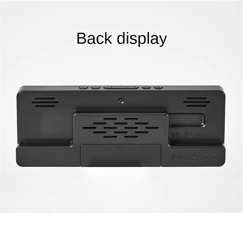 Creative Number Clock Color Nightlight Temperature Calendar Alarm Clock LED Large Number Electronic Clock Backlight Home Decor