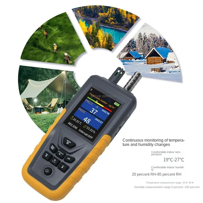 TC-8200 Dust Particle Counter Air Quality Monitor High Sensitivity 3-channel Pm0