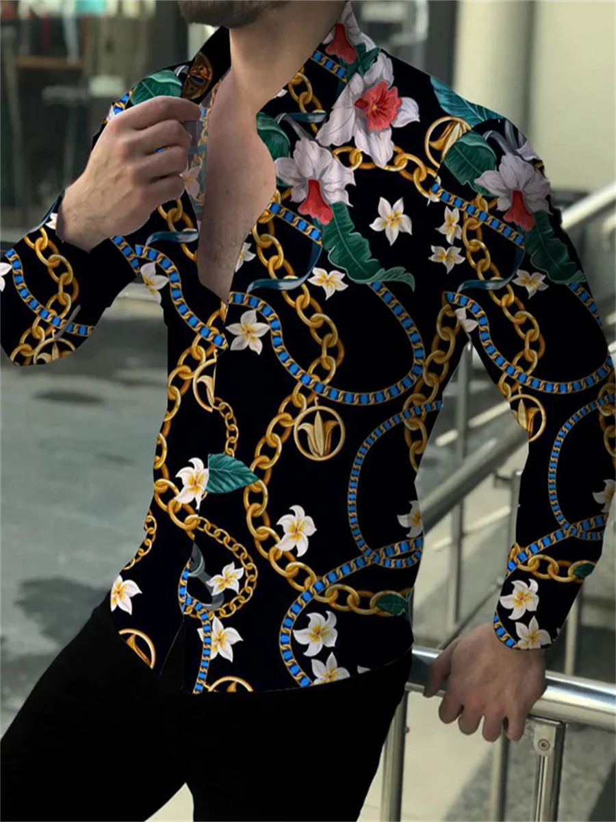 Fashion Men's Tops Button Shirt Long Sleeve Designer Design Party Outdoor Spring Summer Luxury Comfort Tops men casual shirts
