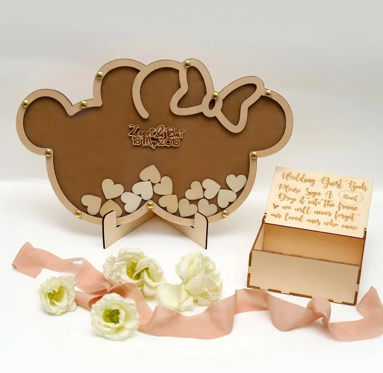 Wedding Favors, Wedding Attributes, Mouse Guest Book Alternative, Wedding, Guest Book, Guestbook, Drop box guest book, W