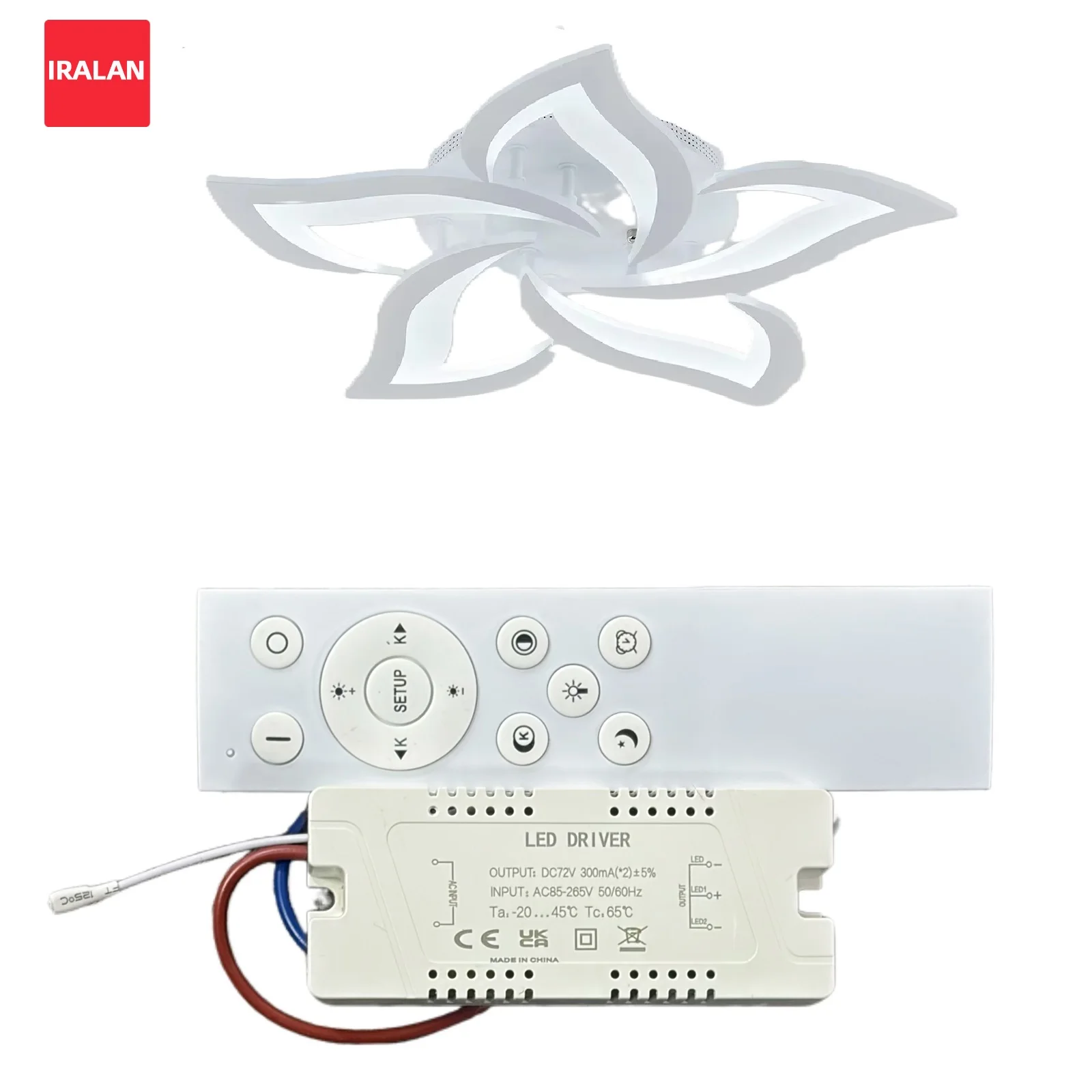 Smart Transformer for IRALAN Lotus Ceiling Lighting Controller Easy To Install AC 85-265V Dimmable Home LED Controller Kit