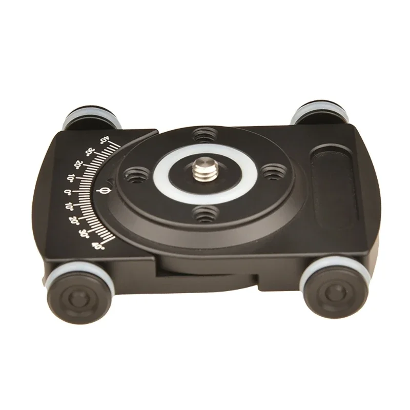Camera Slider with Ball Head & Clamp,4 Wheeled Tabletop Manual with 360&deg; for Mirrorless