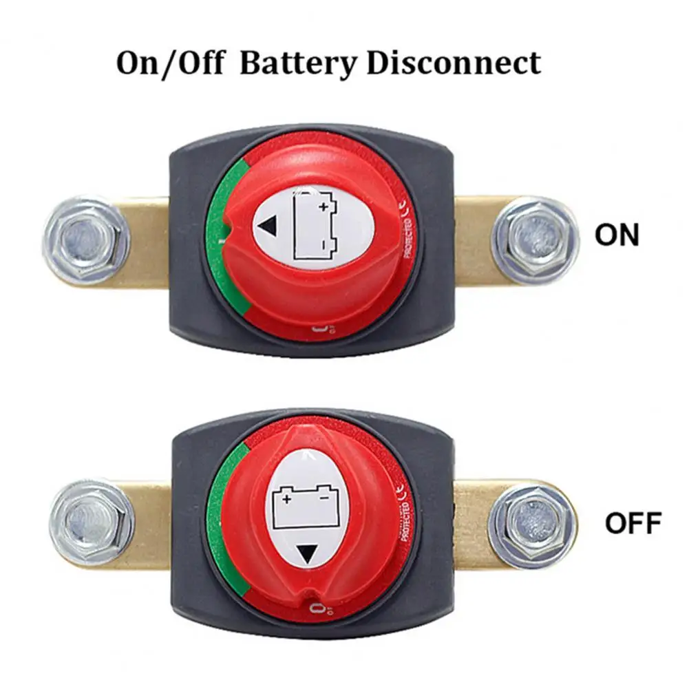 12-48V Top Post Battery Disconnect Switch 275A Continuous Power Cut Master Isolator Automotive Battery Cutoff Switch for Car battery switch