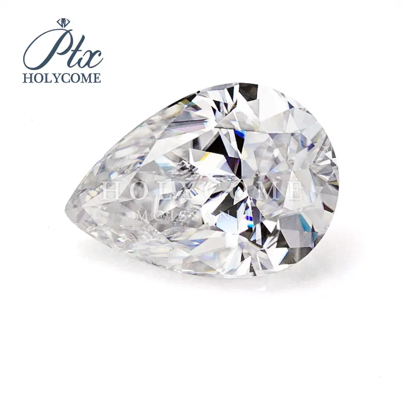2022 HOT SALE Moissanite D VVS1 Hot Sale Pear Brilliant Cut Factory Price Loose HOLYCOMESupplier GRA Grobal |