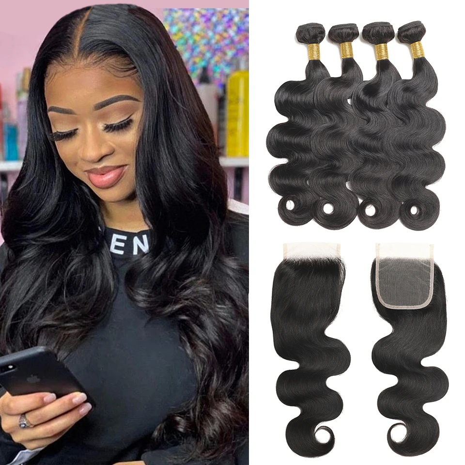 bahw-body-wave-4pcs-bundles-with-closure-brazilian-hair-bundles-with-closure-human-hair-closure-with-bundle-remy-hair-extension