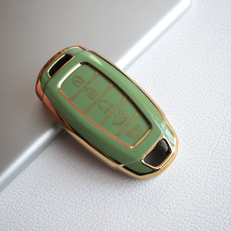 5 Buttons Car Key Case Cover Shell Fob For Hyundai Creta I20 I30 IX35 IX25 Elantra Grandeur Accent Solaris Sonata Palisade Kona