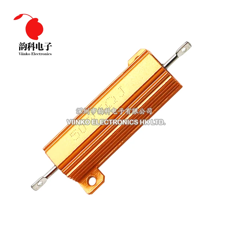 Wirewound Resistor 50W 100W Aluminum Power Metal Shell Case 0.01R ~ 100K 1 4 5 6 8 10 20 200 500 1K ohm RX24 DSSRQI