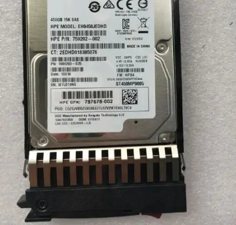 For J9F41A 787641 001 MSA 450GB SAS 12G 15K server hard drive
