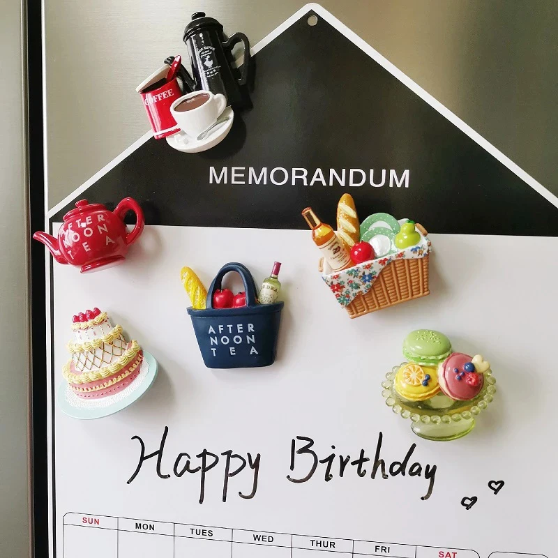

3D Creative Simulation Food Cute Mini Fridge Magnets Home Decor Fridge Stickers Refrigerator Paste Small Fridge Paste
