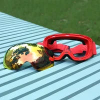PHMAX Ski Goggles UV400 Anti-fog Eyewear Magnetic Lens Women Men Outdoor Sports Mountain Snowboard Big Snow Goggles With Mask 2