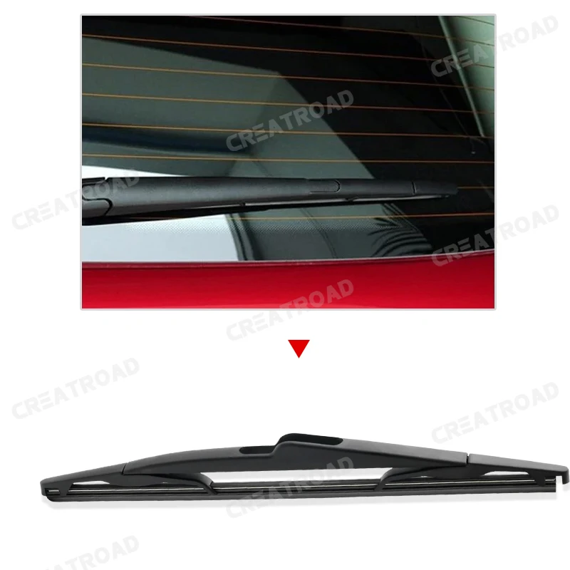Wiper 14" Rear Wiper Blade For Peugeot 307 2001 - 2008 Windshield Windscreen Rear Window 3