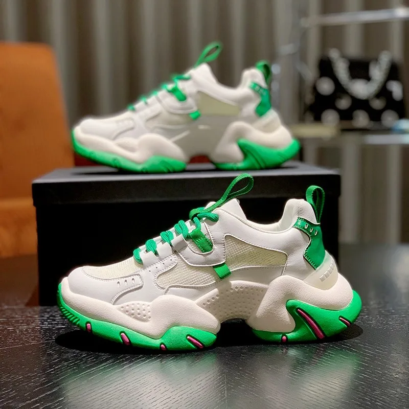 

Designer Platform Sneakers Women Shoes Zapatillas Mujer New Women's Casual Vulcanized Shoes Woman Chunky Sneakers Basket Femme