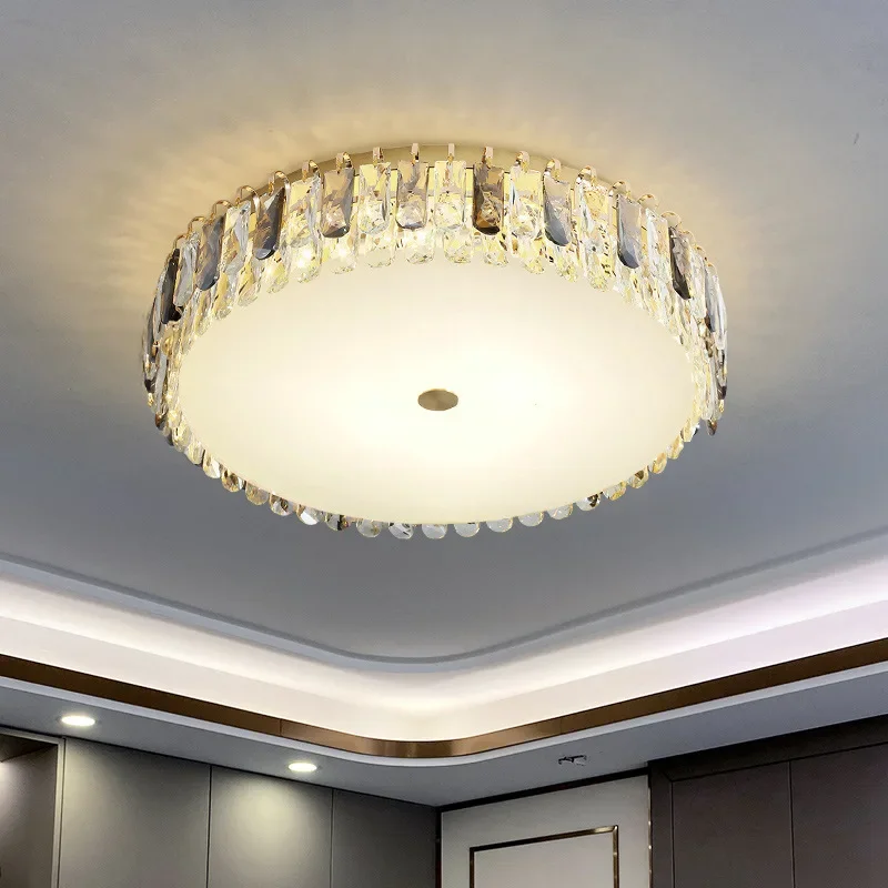 

Crystal Luxury Ceiling Light Waterproof Design Unique Office Classic Italian Ceiling Lamp Nordic Luminaria Home Decorations