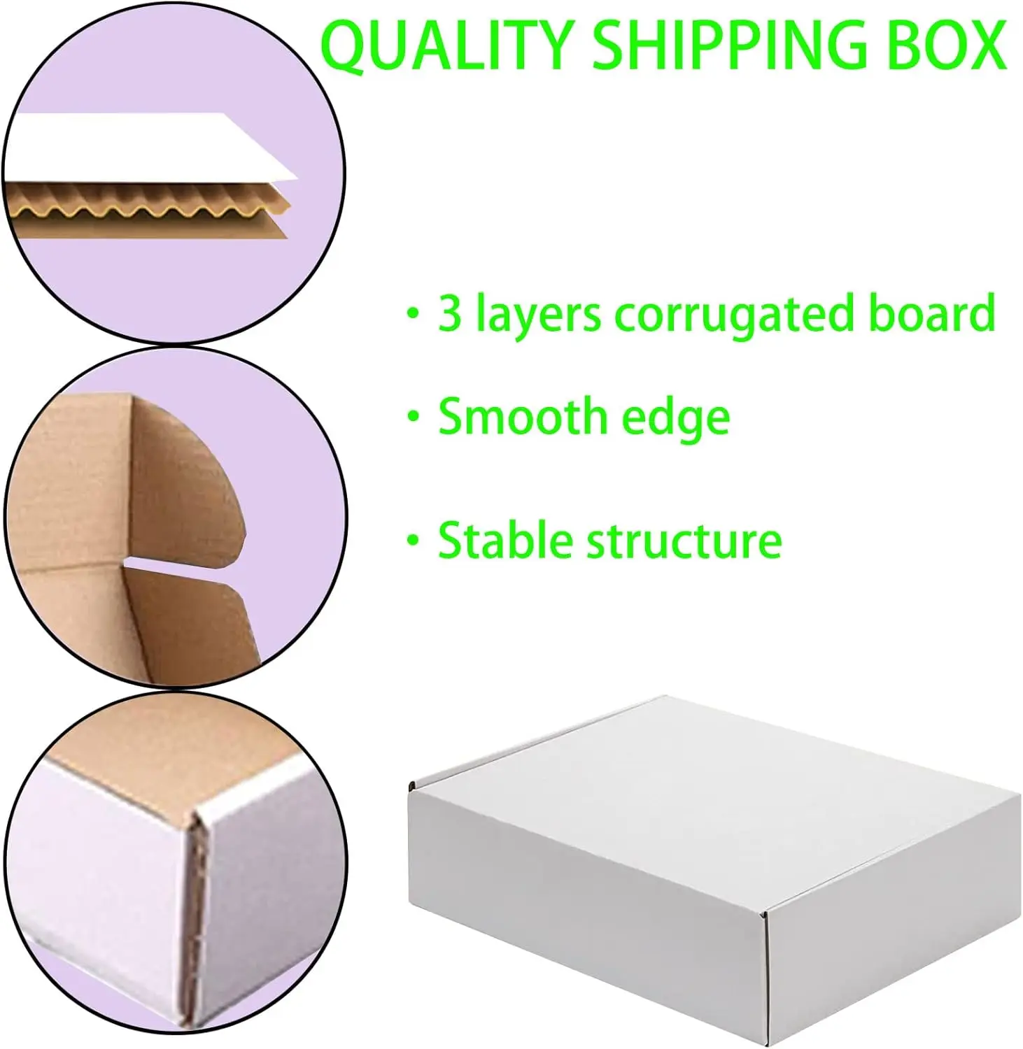 White Shipping Toy Packaging Box 100 Pack for Storage and Shipping Packaging Craft Gifts Gifts Products