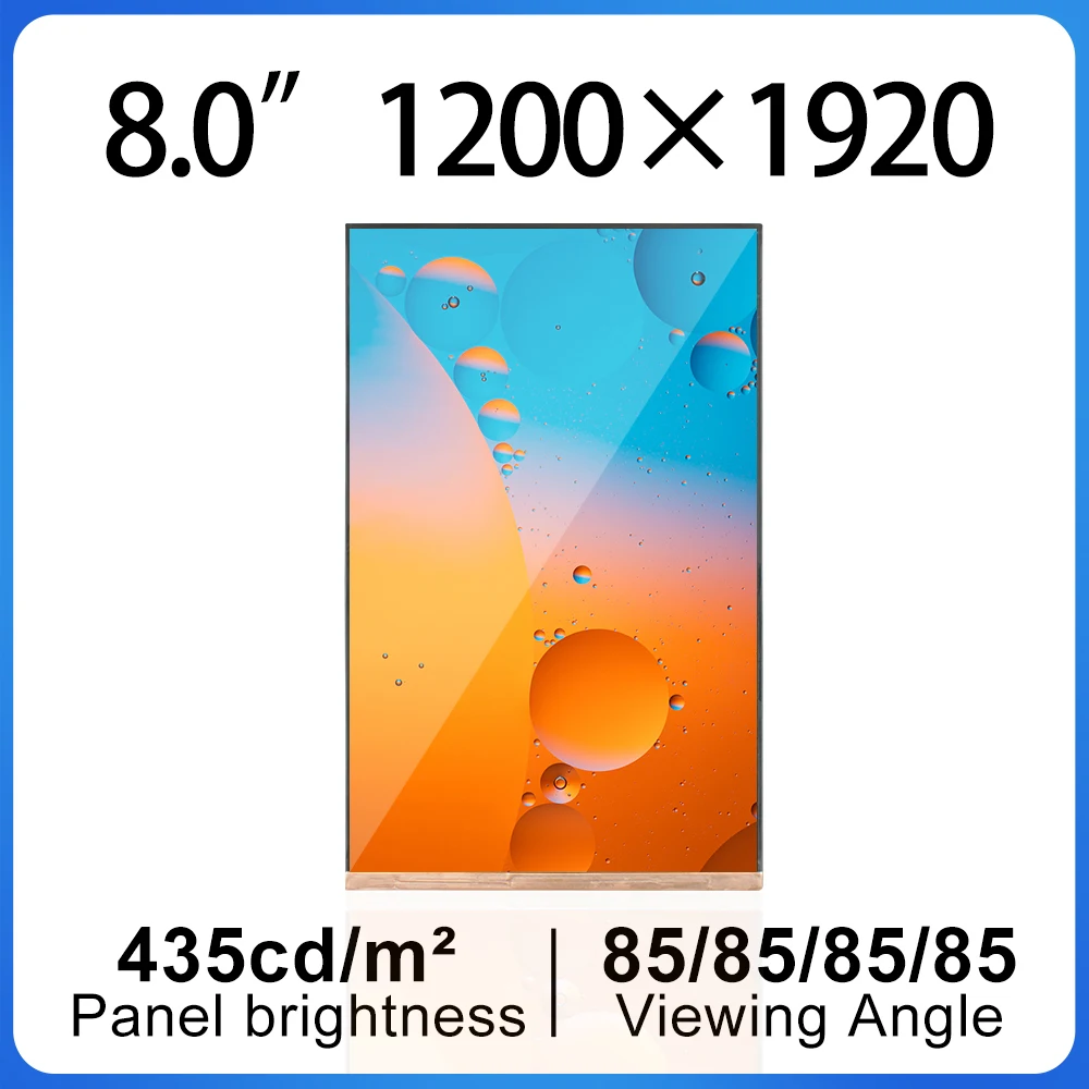 

Ips Lcd Display 1200x1920 8 Inch vertical screen Fhd 45pins Mipi interfaces NV080WUM-N61 For face recognition