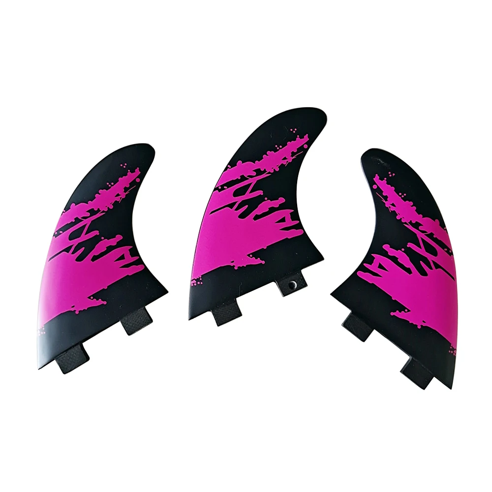 2022 New Style Double Tabs Fin M Surf Boards Fins thruster fins Purple Color Surf accessories
