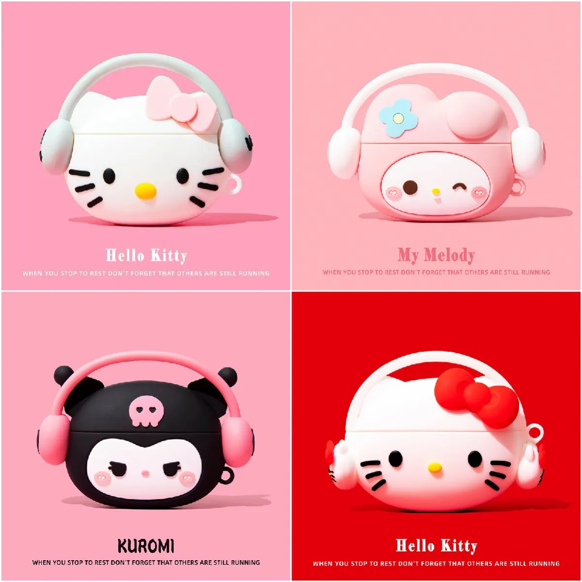 

3D Music Case for Apple AirPods 1 2 3 Pro 2 Case Cute Cartoon Anime Silicone Earphone Protective Cases Accessories Headphone Box