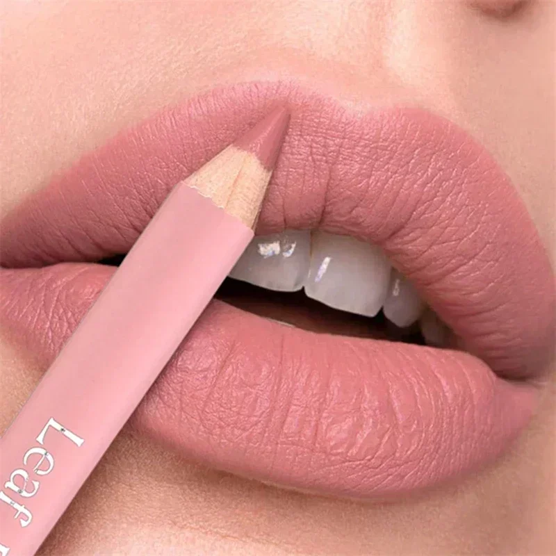 Nude-Pink Lipliner-Stift, wasserfest, langanhaltend, hochpigmentiert, rotbrauner Lippenkonturenstift, verblendbarer Lippenstift_voghion.com