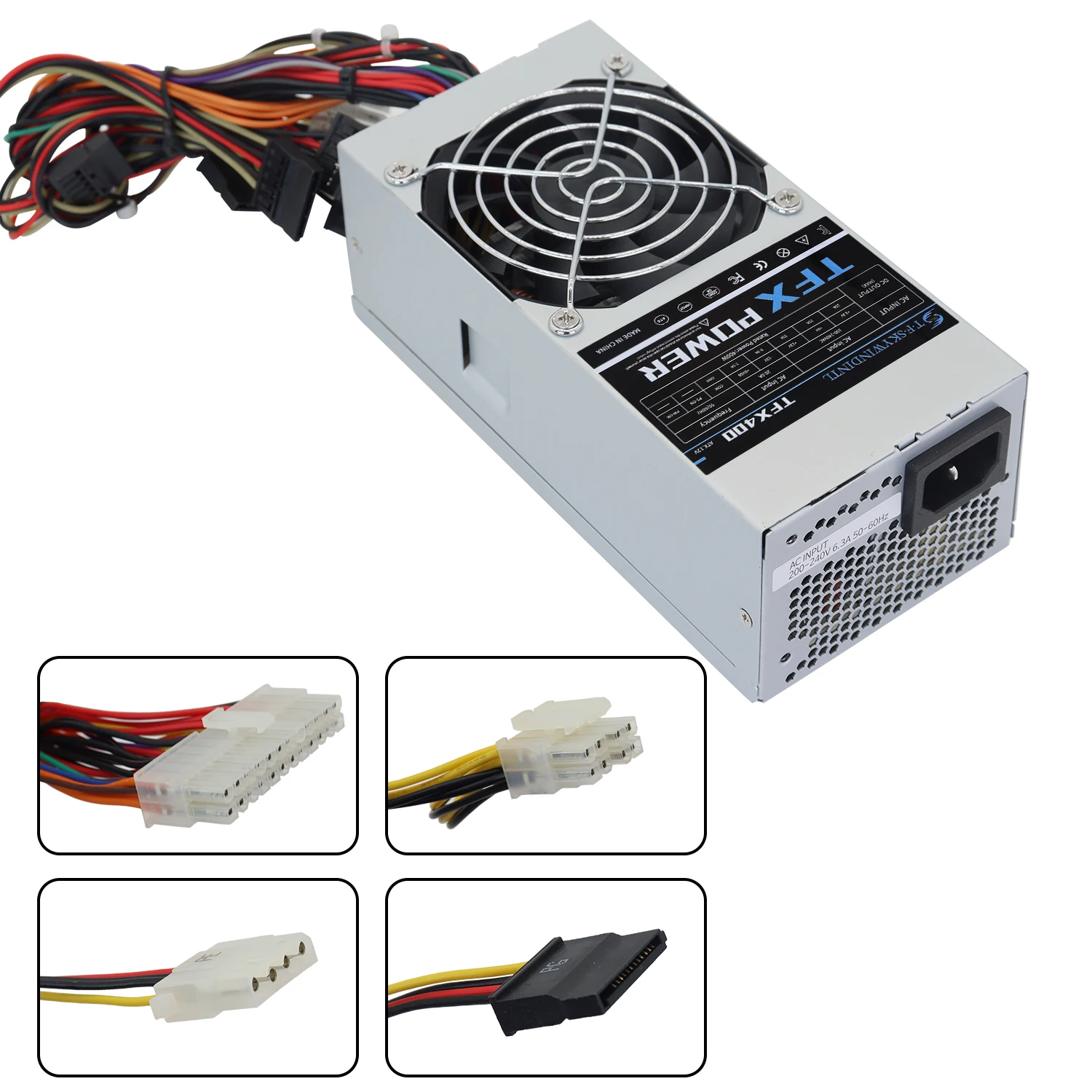 400W TFX 파워 서플라이 액티브 PFC 풀 전압 100-240V 슬림 데스크탑 미니 PC PSU 소형 컴퓨터용