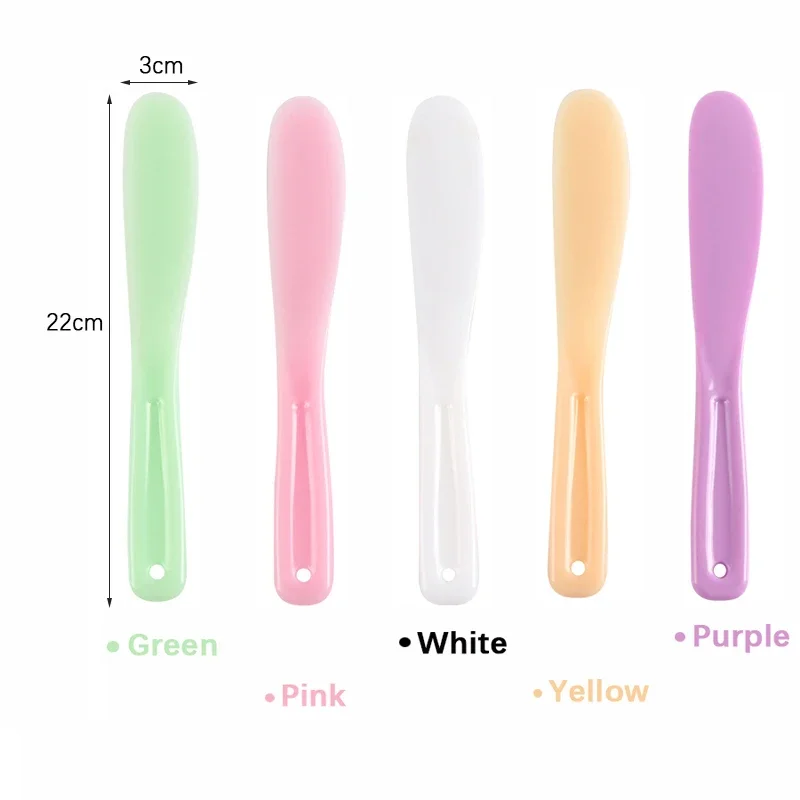 Large Size Plastic Facial Cream Mask Spatulas Cosmetic Skin Care Beauty Scoops Disposable DIY Mask Tool Fan Applicator Stick