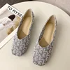 Lady Luxury Designer Cloth Flats Shoes Round Toe Slip-Ons For Wide Foot 44-32 2023 New Arrivals Black Moccasines Ballet Loafers 6