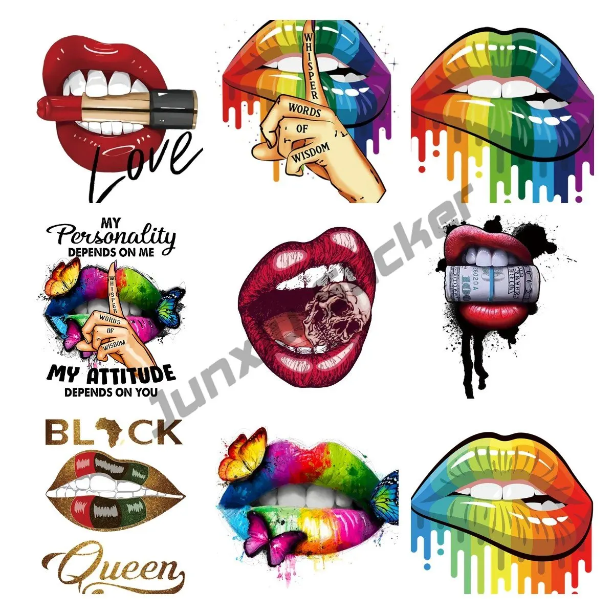 

Fashion Sticker Red Lips Car Sticker PVC Vinyl Decal kiss Stickers Decor Car Styling For Auto Bumper/Window Refrigerator Decor