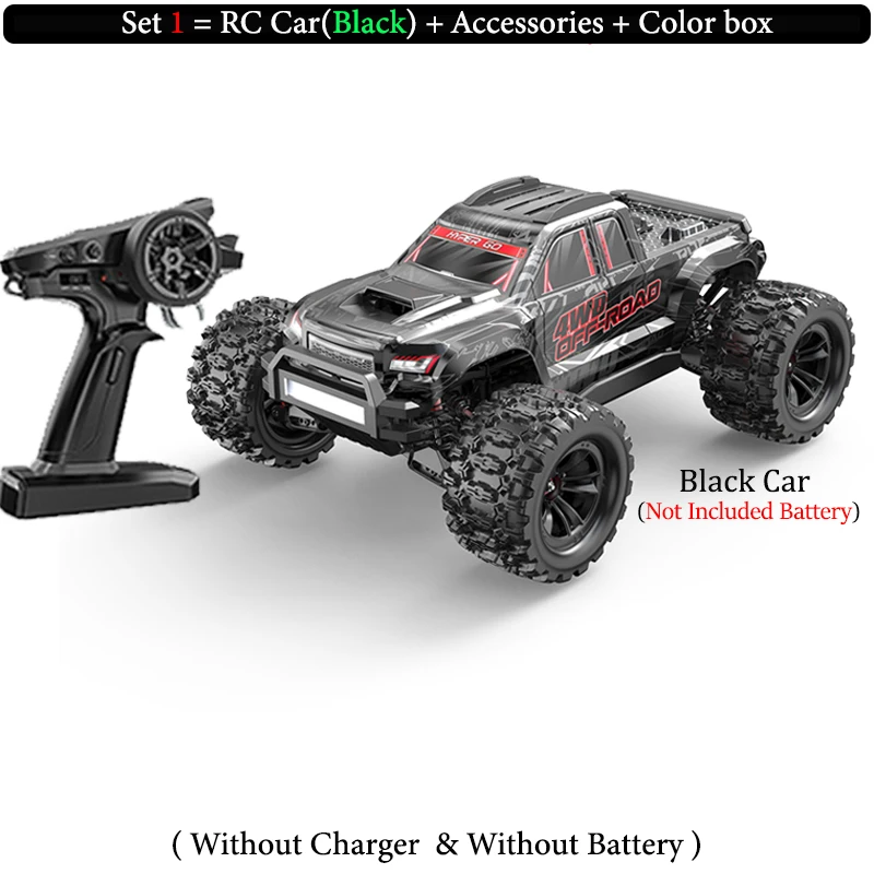 Hyper go-mjxリモートコントロールモンスタートラックおもちゃ、高速