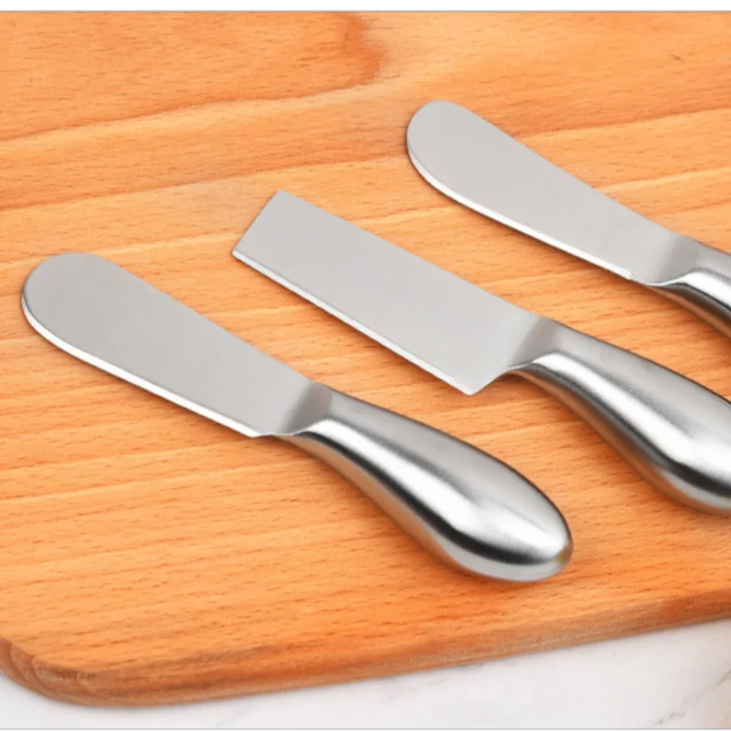 Description Picture 3 of item1pc Silver Cheese Knives Baking Tools Multi Functional Stainless Steel Cheese Knife Fork Cutlery Kitchen Gadgets Accessories