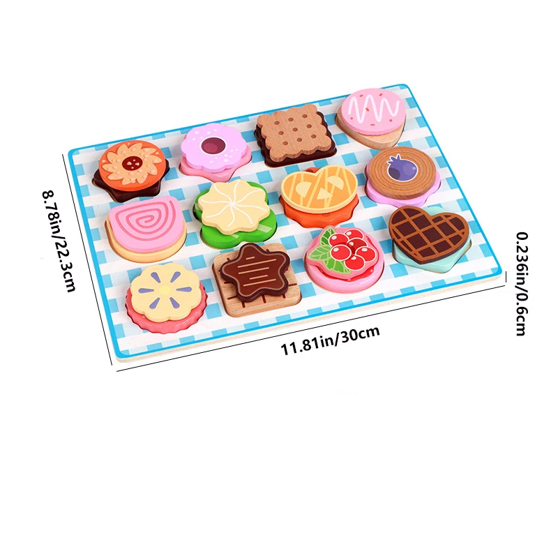 Wooden Dessert Play Set for Kids - Interactive DIY Toy & Parent-Child Game