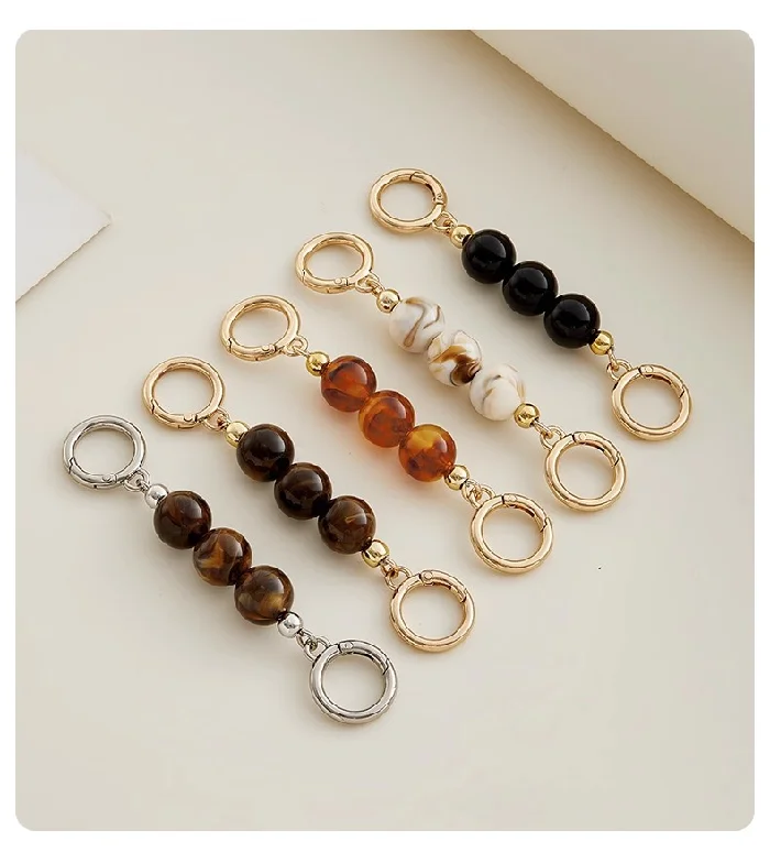 Bag Extension Chain For Coach Rowan21 Bag Decoration Chain Beaded Pendant Fashion Bag Chain Transformation Accessories