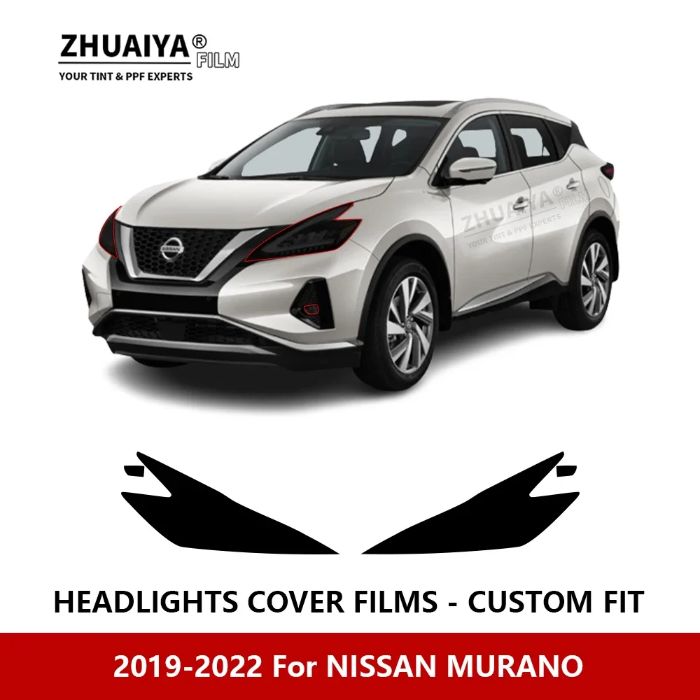 

Для NISSAN MURANO 2019-2022 Автомобильная внешняя фара с защитой от царапин PPF предварительно отрезанная Защитная пленка для ремонта автомобильные наклейки аксессуары