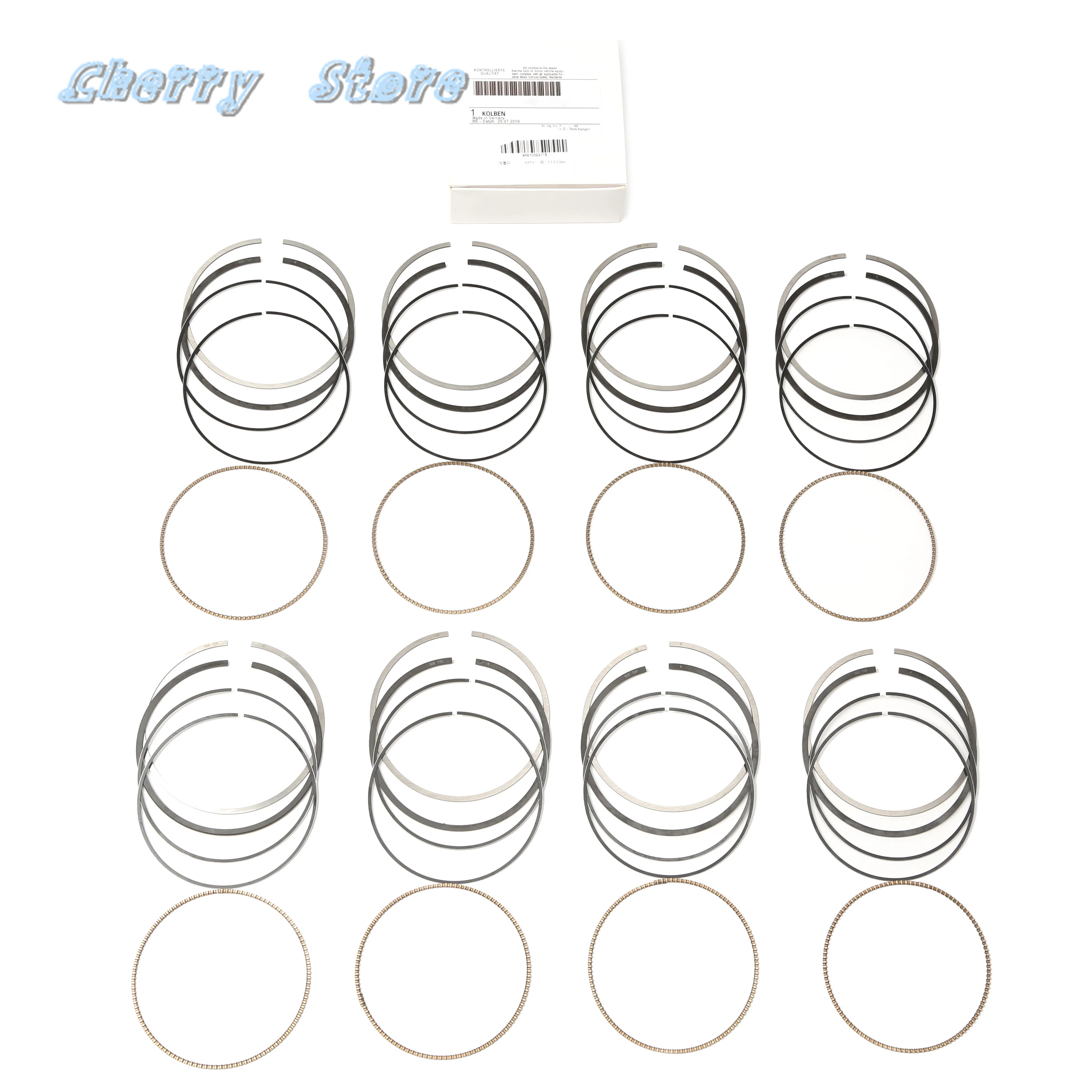 

STD 96MM Car Engine Piston Rings Set For Porsche Cayenne S Turbo For Panamera S GTS 2009-2016 94810393115 94810393130