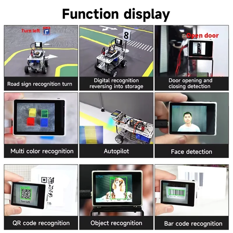 K210 Visual Recognition Module With 2MP Camera OV2640 And 2.0-Inch LCD Capacitive Touch Screen For DIY Robot Car Kit development board