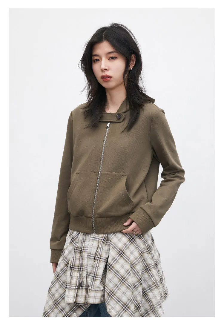 CHIC VEN Fashion Women Sweatshirts Solid Slim New Hooded Warm Female Jacket Short Sportswear for Woman Spring Autumn 2026