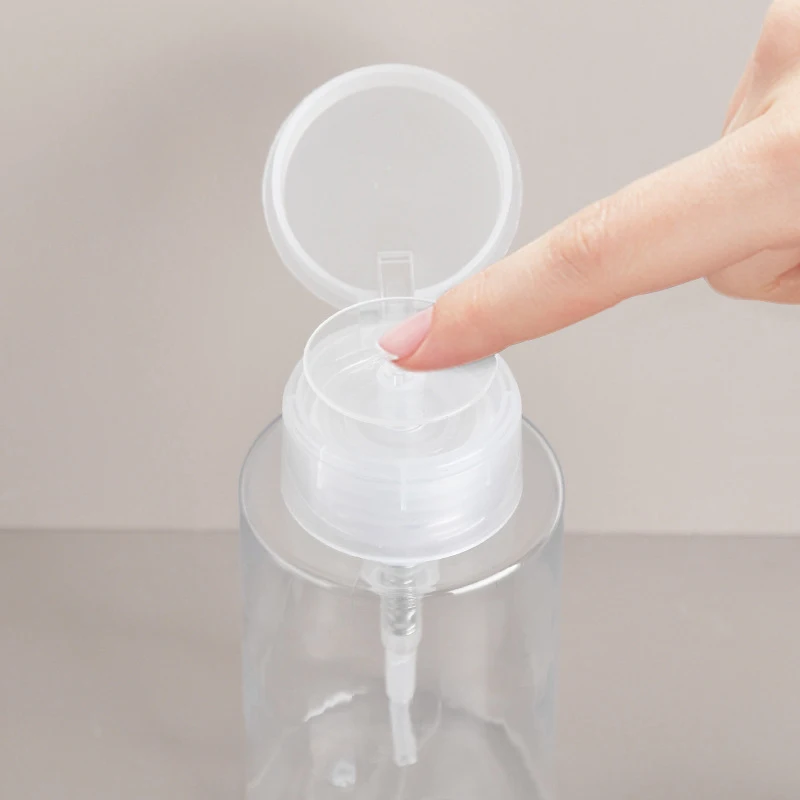 100/200ML Transparent Soap Empty Pump Bottle Gel Shampoo Toner Dispenser Portable Liquid Storage Container Bathroom Accessories